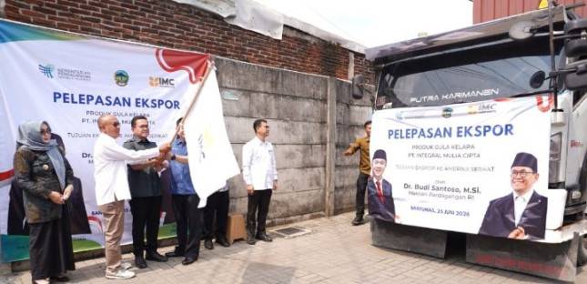 Mendag Busan Lepas Ekspor Gula Kelapa Banyumas Senilai USD46 ribu ke AS