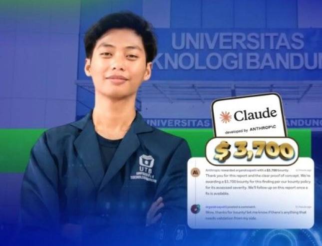Kisah Mahasiswa UTB Arga Reksapati Yang Berhasil Temukan Kerentanan Claude AI Mendapatkan Hadiah 3.700 USD