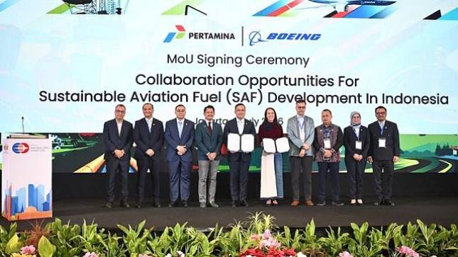 Pertamina Gandeng Boeing Kembangkan Ekosistem SAF, Bidik Peluang Industri Aviasi Rendah Emisi