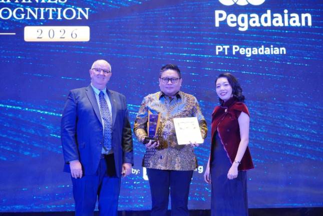 Dukung Asta Cita Pemerintah RI, Pegadaian Raih Penghargaan Top Company in Bullion Bank Industry 2026