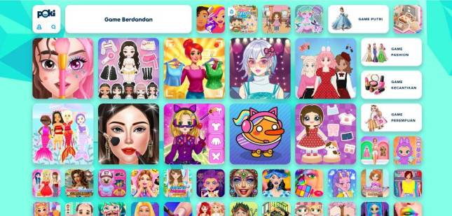 Main Games Berdandan Khusus Anak Perempuan: Tersedia di Poki Games