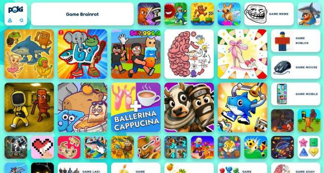 5 Rekomendasi Game Brainrot di Poki Games