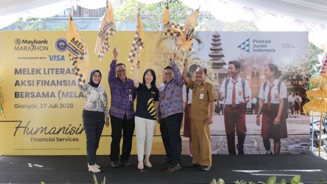 Maybank Indonesia Bersama Prestasi Junior Indonesia Perkuat Literasi Keuangan 2.000 Siswa di Gianyar Lewat Program MELAIB