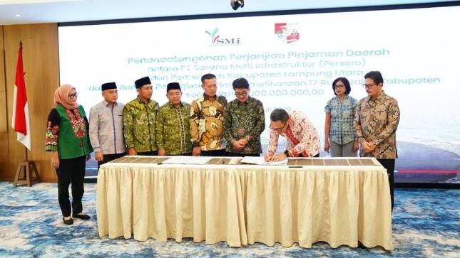 PT SMI Kucurkan Pinjaman Rp140 Miliar untuk Perbaikan 17 Ruas Jalan di Lampung Utara