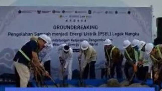 PSEL Legok Nangka Resmi Dibangun, Olah 2.131 Ton Sampah per Hari Jadi Listrik 40,79 MW
