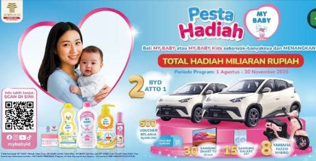 Pesta Hadiah MY BABY Hadir, Siapkan Hadiah Miliaran Rupiah untuk Keluarga Indonesia