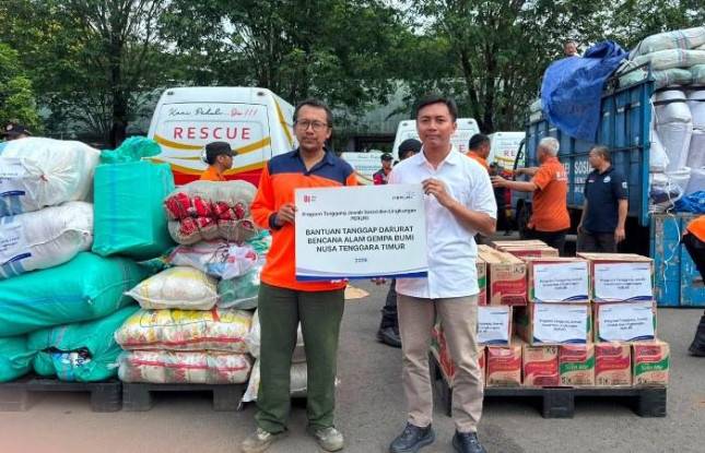 PERURI Salurkan Bantuan Logistik untuk Korban Gempa Flores NTT melalui BNPB