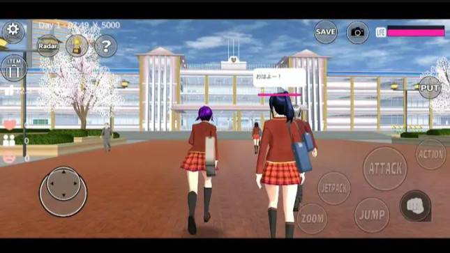 Sakura School Simulator: Tips Hemat Waktu Eksplorasi Map Sakura Town yang Luas