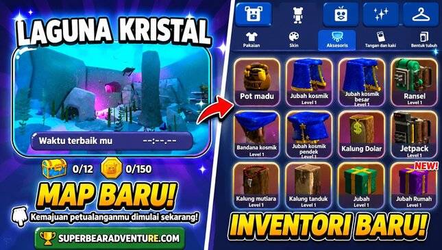 Super Bear Adventure: Tips Mendapatkan Bundle Kosmetik Gratis Tanpa Top Up di Update 13.0