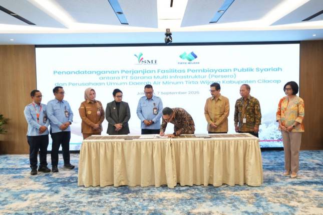 PT SMI Buka Pembiayaan Syariah untuk BUMD, Kucurkan Maksimal Rp50,15 Miliar ke PDAM Cilacap