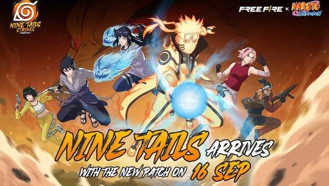 Free Fire x NARUTO SHIPPUDEN: Bab 1 Serangan Ekor Sembilan, Event Terbesar September 2026