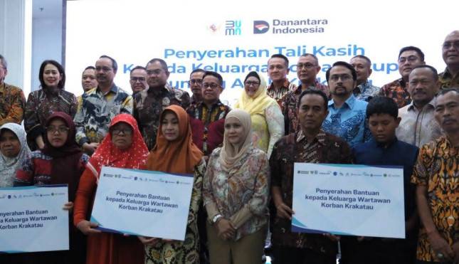 PERURI Beri Tali Asih kepada Keluarga Jurnalis yang Hilang Kontak di Selat Sunda