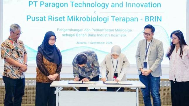 ParagonCorp Gandeng BRIN Eksplorasi Mikroalga untuk Bahan Baku Kosmetik