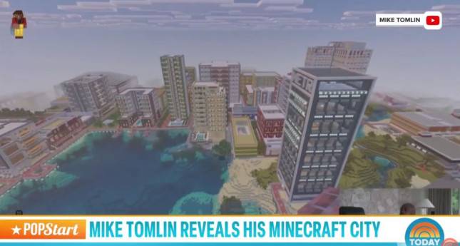 Gokil! Kota Minecraft Buatan Mantan Pelatih NFL Mike Tomlin Viral, Ini Penampakannya