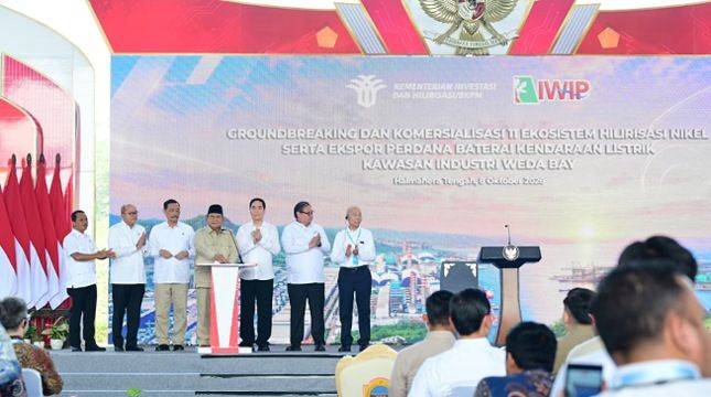 Ekspor Perdana Baterai EV Dimulai, Prabowo Resmikan Proyek Rp160 Triliun di IWIP