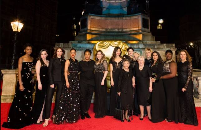 Ikut Aksi Protes Time's Up, Para Seleb BAFTA 2018 Kompak Pakai Busana Hitam