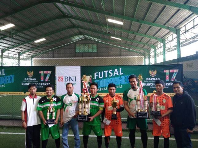 Sinergi BAZNAS-LAZ Makin Optimal, BMH Juara Turnamen Futsal