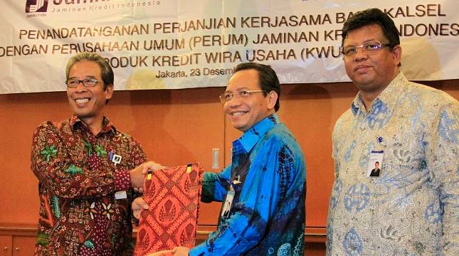 Perum Jamkrindo Gandeng Bank Kalsel Jamin Kredit Wira Usaha
