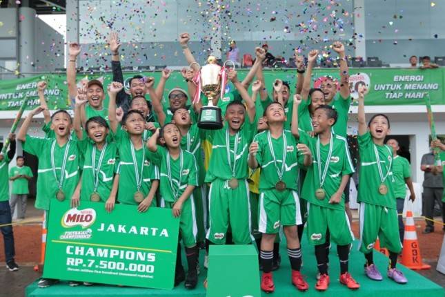 SD Islam Al Jannah Cibubur Rebut Gelar Juara MILO Football Championship Jakarta 2018