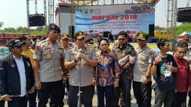 Peringati Hari Buruh, Jababeka dan Disnaker Bekasi Gelar Pengobatan Gratis