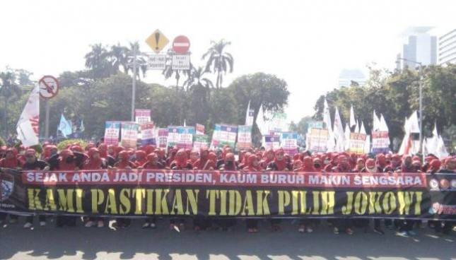 Kaum Buruh Pastikan Tidak Pilih Jokowi di 2019