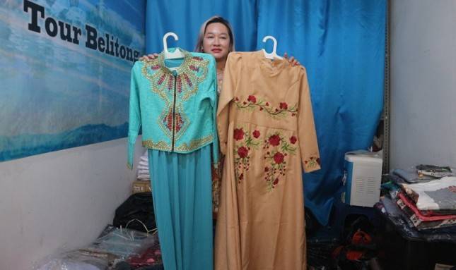 Harga Rp100 Ribuan, Busana Gamis Bordir Alami Peningkatan Pesanan Saat Ramadan