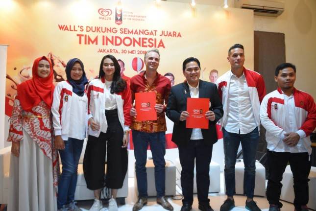 Dukung Semangat Juara Para Atlet, Walls Jadi Official Partner Tim Indonesia di Asian Games 2018