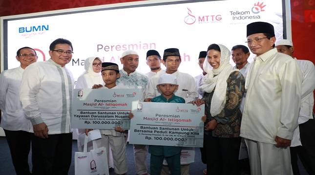 Menteri BUMN dan Imam Besar Masjid Istiqlal  Resmikan Smart Mosque Al Istiqomah Telkom Landmark Tower