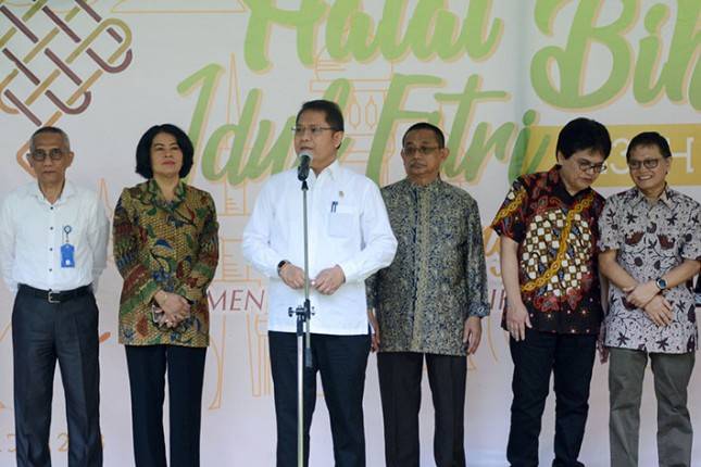 Gelar Halal Bihalal IdulFitri, Menkominfo Ajak Sivitas Kominfo Kerja Lebih Efisien