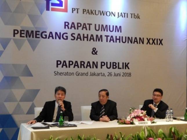 Pemegang Saham Setujui 14% Laba Bersih 2017 Pakuwon Jati Jadi Dividen Tunai
