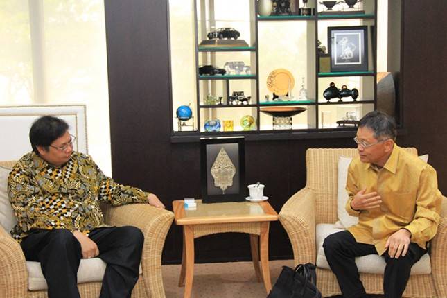 Temui Menperin Airlangga, Bos PT KMI Lapor Ketertarikan Serap Gas dari Blok Masela