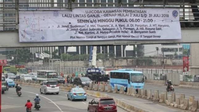 Perlu Diperhatikan, Pembatasan Ganjil Genap Juga Berlaku Sabtu-Minggu