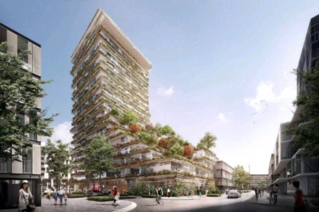 Crown Group Unggah Gambar Perdana Menara Hunian Baru yang Didesain oleh Kengo Kuma