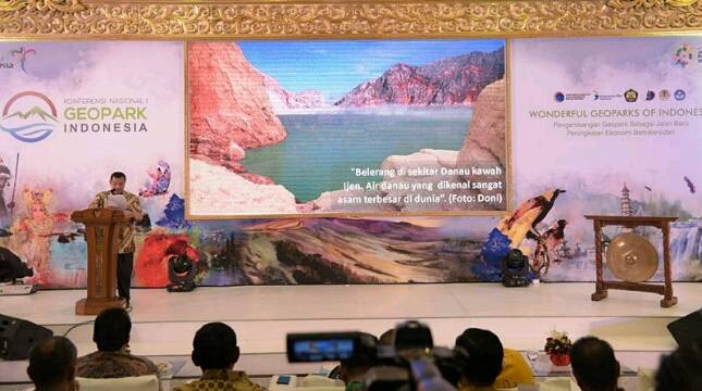 Jadi Aspek Penting Pengembangan Pariwisata, Konferensi Geopark Nasional Indonesia Resmi Dibuka