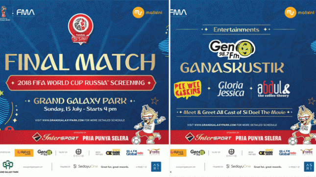 Weekend Ini, Yuk Nobar Final Piala Dunia 2018 di Grand Galaxy Park Bekasi