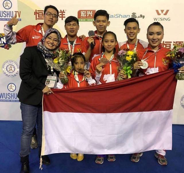Susul Zohri, Atlet Wushu Indonesia Berhasil Kumandangkan Lagu Indonesia Raya di Brasil