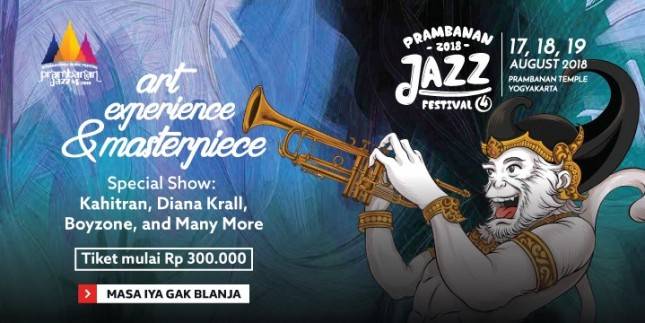 Jelang Konser, Tiket Festival Special Show Prambanan Jazz Hampir Habis