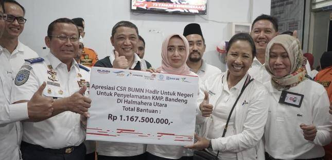 Ke Ternate, Menteri BUMN Tinjau Kondisi Korban KMP Bandeng