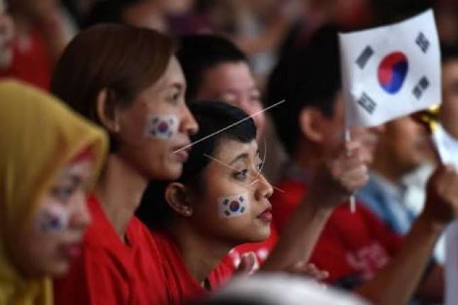 Ekspatriat Cikarang Dominasi Suporter Timnas Sepak Bola Korsel