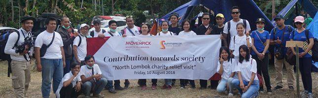 Movenpick Resort & Spa Jimbaran Bali Bantu Korban Gempa Bumi Lombok 