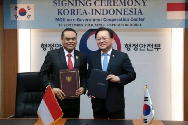 RI-Korsel Teken Perpanjangan MoU Bidang e-government