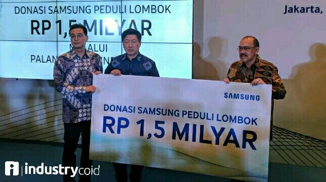 Gandeng PMI, Samsung Salurkan Donasi Senilai Rp 1,5 Miliar Untuk Korban Gempa Lombok