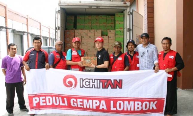 Kunjungi Lombok, Ichitan Indonesia Serahkan Bantuan untuk Korban Gempa Bumi