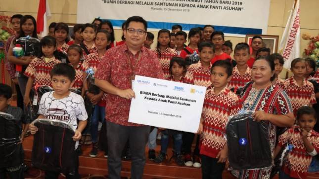 BUMN Berbagi Melalui Pemberian Santunan Kepada Anak Panti Asuhan di Sulawesi Utara
