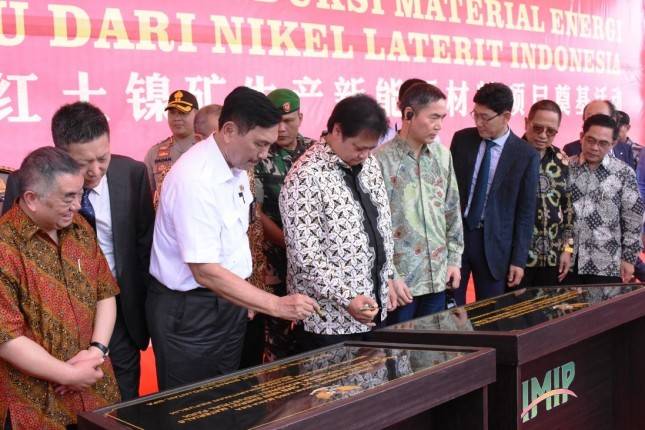 Pabrik Bahan Baku Baterai Kendaraan Listrik di IMIP Resmi Mulai Pembangunan