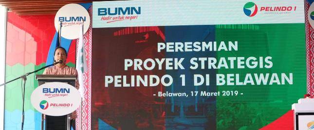 Menteri BUMN Rini Resmikan Sejumlah Proyek Strategis Pelindo I di Belawan