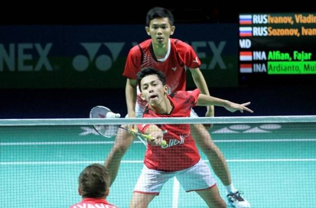Fajar Alfian  dan Rian Ardianto Juara Swiss Terbuka 2019