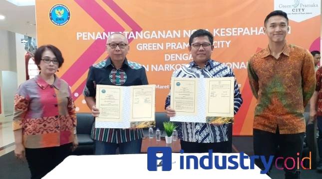 Berantas Peredaran Narkotika, Green Pramuka City Teken MoU dengan BNN
