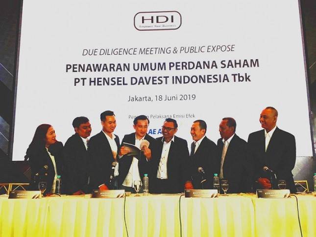 Hensel Davest Indonesia Berharap Raih Dana Rp151-214 Miliar Lewat PUPS
