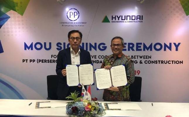 PTPP-Hyundai Sepakat Tingkatkan Kerja Sama Sektor Konstruksi